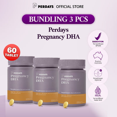 (HALAL) Perdays Pregnancy DHA 60 Soft Capsul (BUNDLING 3 pcs)