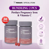 (HALAL) Perdays (Bundling 2 Botol) Pregnancy Iron & Vitamin C Zat Besi 30 Tablet  Halal BPOM TGA Made In Australia Mencegah Anemia Kekurangan Darah Rendah